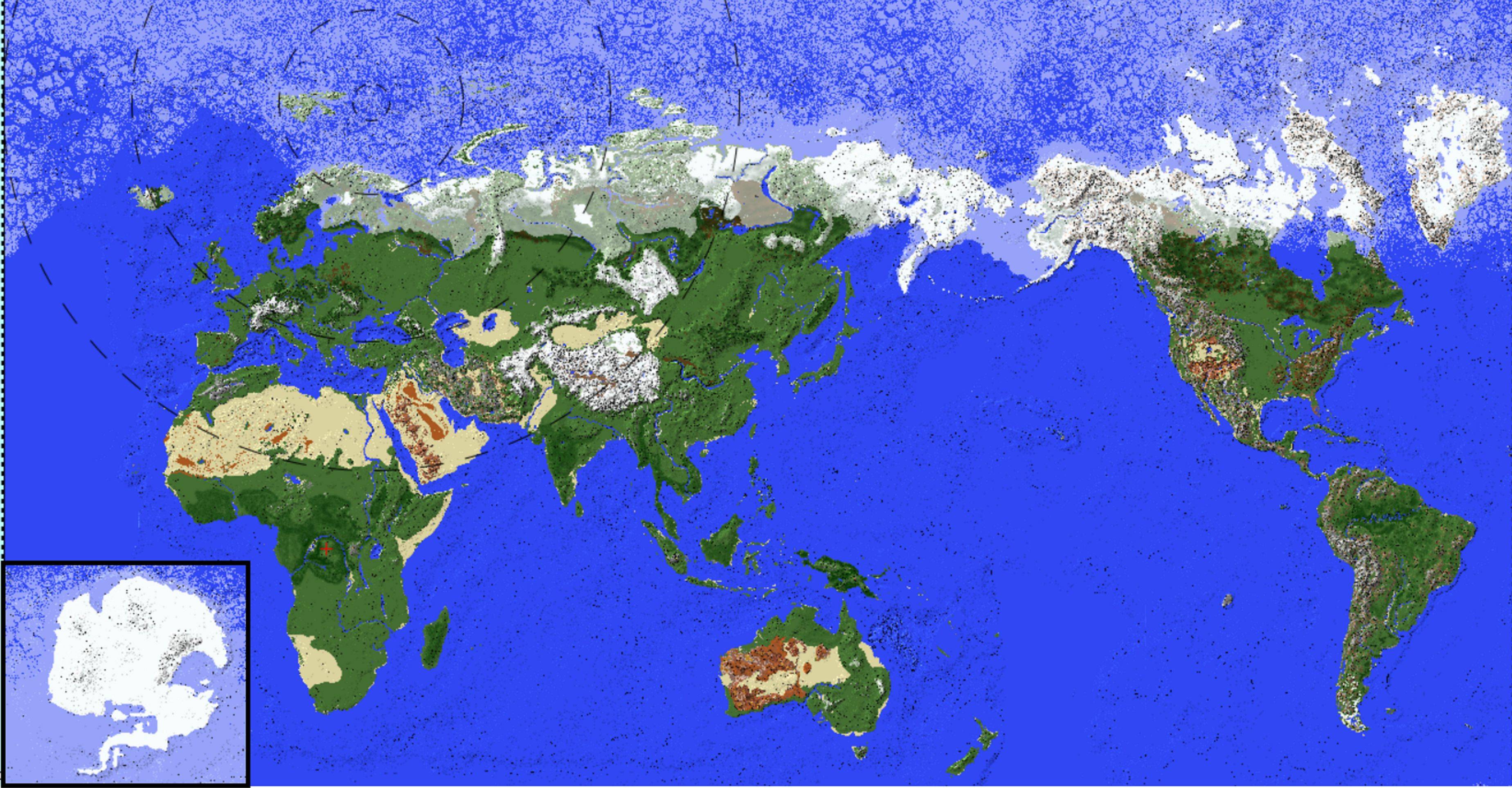 майнкрафт карта планеты #1